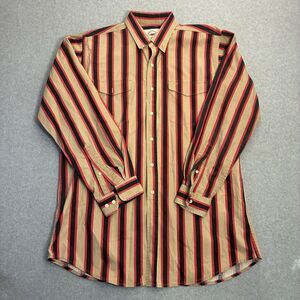 Vintage Northwest Garment Co Western Shirt Mens Large Striped Cowboy
